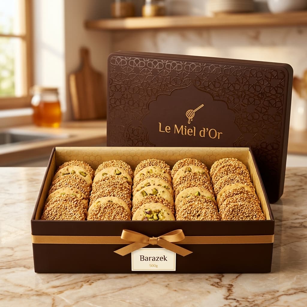 برازق بالسمسم والفستق